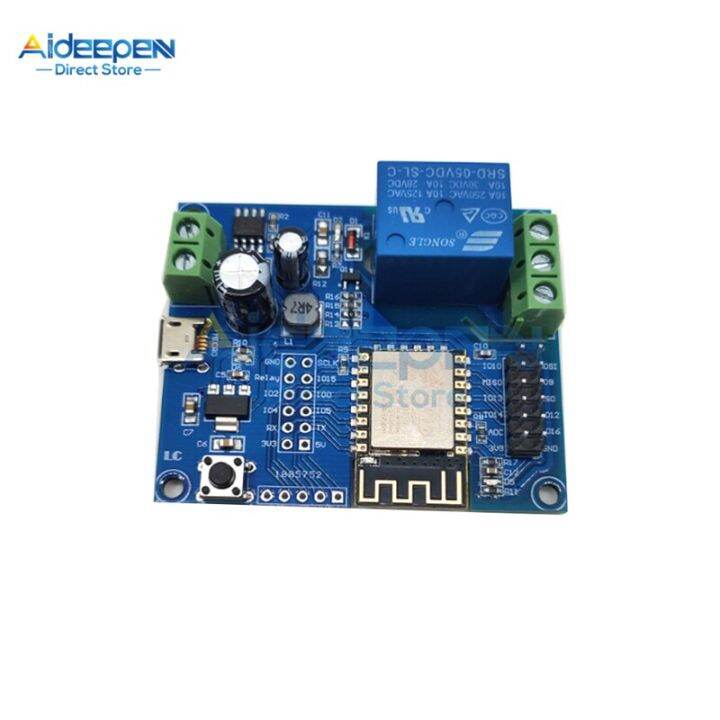 โมดูลรีเลย์-wi-fi-ไร้สาย-esp8266-dc-5v-80v-esp-12f-การพัฒนา-wifi-บอร์ดสำหรับ-arduino-12v-24v-36v-48v-72v