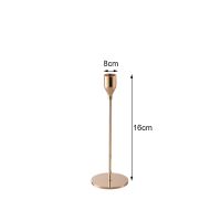 ♡☞ Gold ss Wedding Event Metal Candlestick Holder Accent Candle Stand