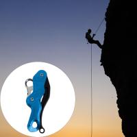 Moon STARer Outdoor Rock Climbing Descender เบรกตัวเองอุปกรณ์โรยตัวสำหรับ Downhill Blue