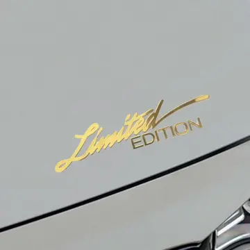 2pcs Limited Edition Emblem Badge car Sticker Limited Edition Logo Black