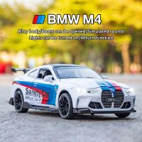 1/32 BMW M4 IM GT3 Racing Car Model Alloy Metal Diecast Toys With Pull Back Sound And Light Children Gift Collection For Kids