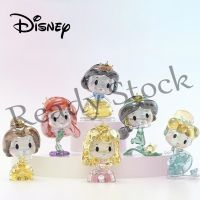 【hot sale】 ☜ B02 Disney Princess Crystal Blocks Anime Action Figures Belle Ariel Snow White Cinderella Model Doll Diy Building Toys For Kids Gift