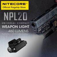 Nitecore ตะเกียงปืน NPL20 460ลูเมนไฟฉายทหาร LED รางติดตั้งกะทัดรัดกันน้ำสปอตไลต์ลายพรางแบตเตอรี่ CR123A กลางแจ้งโดยเฉพาะ