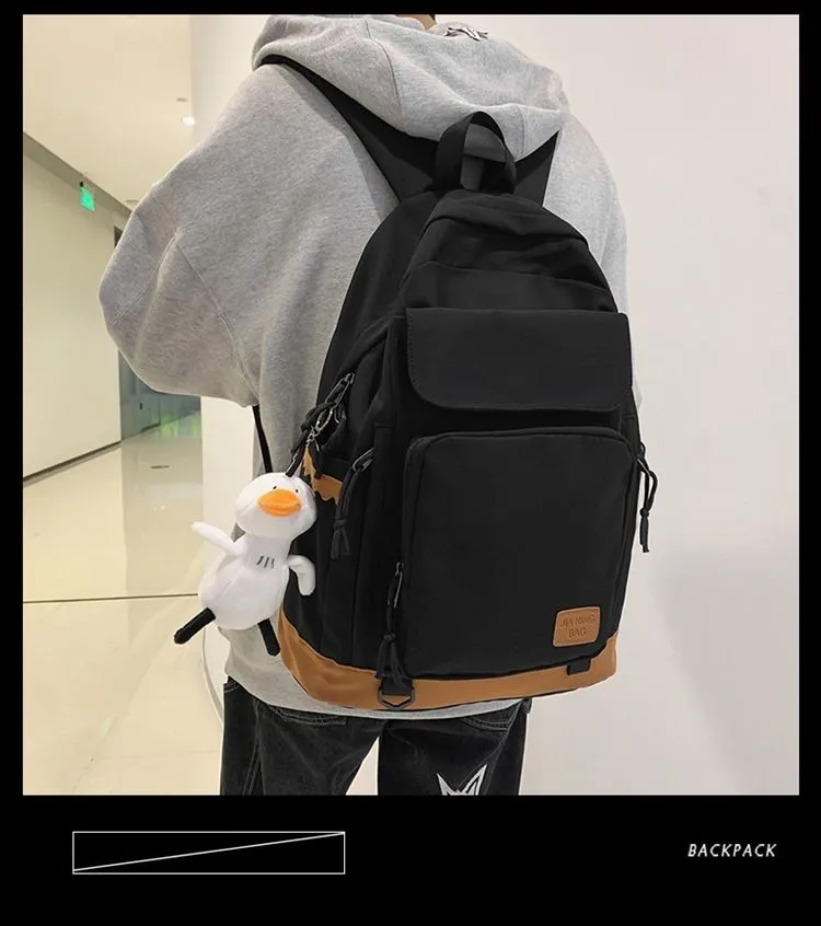 School bag female college student ins Japanese large-capacity leisure  travel backpack lightweight high school junior high school student backpack  〖WYUE〗 | Lazada.vn