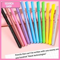 SQXRCH SHOP 12Colors/Set หลายสี ดินสอมีสี สามารถลบได้ ไม่มีหมึก ปากกาเขียน HB ไม่จำกัด ทนทานต่อการใช้งาน เครื่องมือวาดภาพร่าง ดินสอนิรันดร์แท่ง