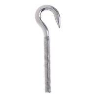 แพคคู่ 2 ตัว Heavy Duty 304 Stainless Steel Hook Bolt, Eye Screw Threaded Bolt - Silver, M10