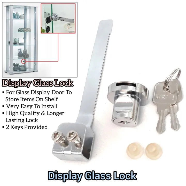 Glass Lock Showcase Display Case, Sliding Glass Door Display Case Locks