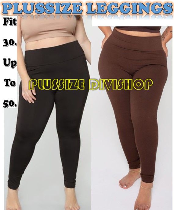 Big size Leggings with Pleated Side Detail Design Hip Compression Seamless  Workout Leggings (30-50)