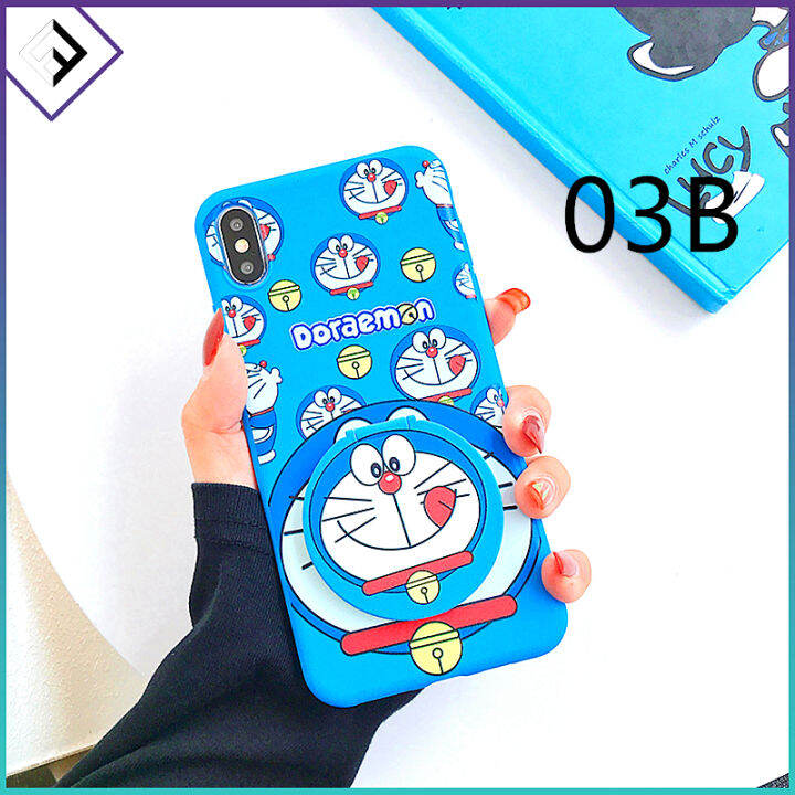 vivo-y01-y01a-y02เซลล์-y02s-เคสโทรศัพท์สำหรับ-vivo-y02-y02s-y01-y01a-ดีไซน์ใหม่โดราเอม่อนฝาหลังซิลิโคนเคสโทรศัพท์ตุ๊กตาโดราเอม่อนขาตั้งพร้อมสายคล้องสายคล้อง