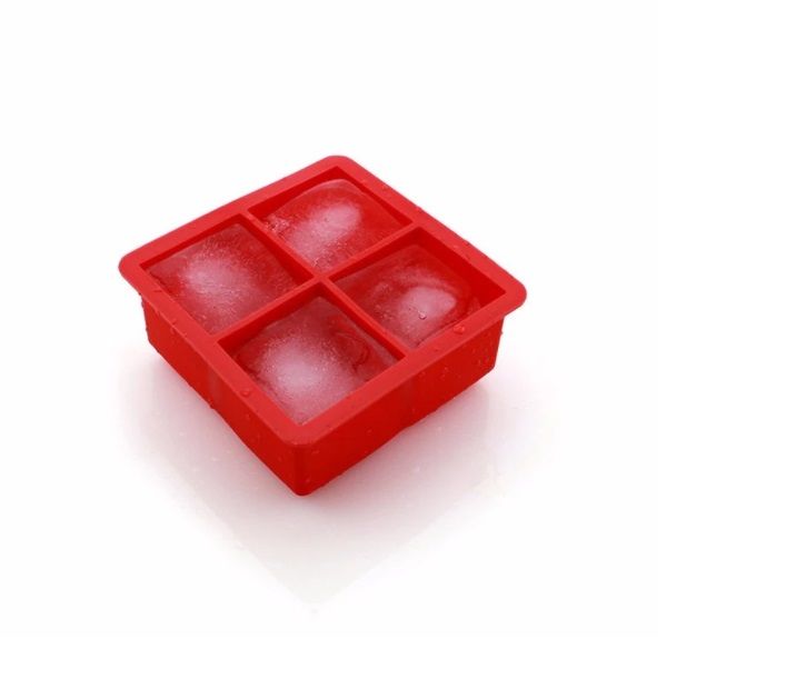 silicone-ice-mould-พิมพ์ทำน้ำแข็ง-4-ช่อง-รูปสี่เหลี่ยม-จตุรัส-silicone-ice-cube-mold-พิมพ์น้ำแข็ง-พิมพ์ซิลิโคลน-ถาดน้ำแข็ง-แม่พิมพ์น้ำแข็ง