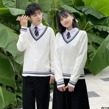 College Style School Uniform Suit Female High School Class Uniform Lady Jk  Set