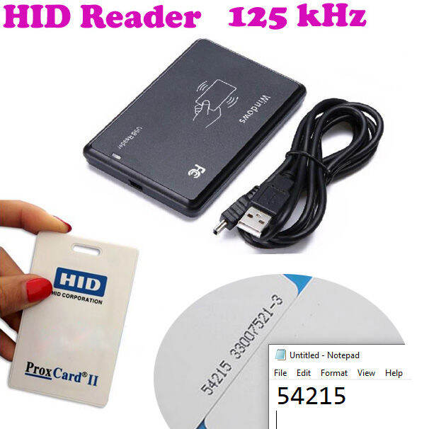 HID card reader HID card issuer USB port and driverless Working