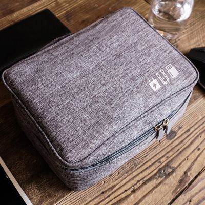 Charger Plug Storage Bag Portable Carry Earphone Storage Pouch Dustproof Supplies Waterproof for U-disk Shield Headset Hard Disk