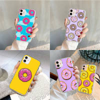 F-77 delicious donut อ่อนนุ่ม TPU เคสโทรศัพท์ หรับ VIVO V21 Y69 V20I Y5S Y51 Y81I Y51A Y93 Y21 Y33S V15 Y20I Y55S Y12 Y81S Y91C Y20 Y30 Y71 Y91 V20 Y20S Y17 Y31 Y50 Y55 Y21S Y19 Y81 Y15 Y70 Y11 Y11S Y95 Y53 Y12S SE โปร่งใส ปก