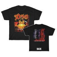 【ระบาย อากาศ】 Dio เสื้อเสื้อยืดวินเทจ1984ล่าสุดในบรรทัดทัวร์คอนเสิร์ต Tee 1980วินาที Claude Schnell ฮิปฮอปเสื้อยืดผู้ชายฤดูร้อนเสื้อยืดผู้หญิง