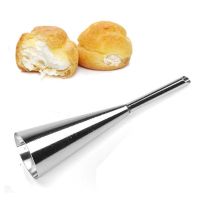 ☼✁ Cream Icing Piping Nozzle Tip 1PC Stainless Steel Cupcake Puffs Injection Russian Syringe Puff Nozzle Tip Pastry Tool