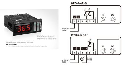 Digital Differential Pressure Control เครื่องวัดและควบคุมความดันอากาศต่าง DP500-AR-00 , DP500-AR-A1