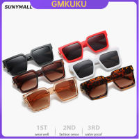 GMKUKU แฟชั่นแว่นกันแดดป้องกันรังสี เฉดสีปั่นจักรยานกลางแจ้งสำหรับผู้หญิงและผู้ชาย ย้อนยุค แว่นกรองแสง UV กรอบสี่เหลี่ยม