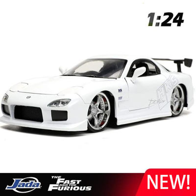 JADA 1:24มาสด้า RX7 Supercar ของเล่นล้อแม็กรถยนต์ D Iecasts และของเล่นยานพาหนะรถรุ่นขนาดเล็กขนาดรุ่นรถของเล่นสำหรับเด็ก