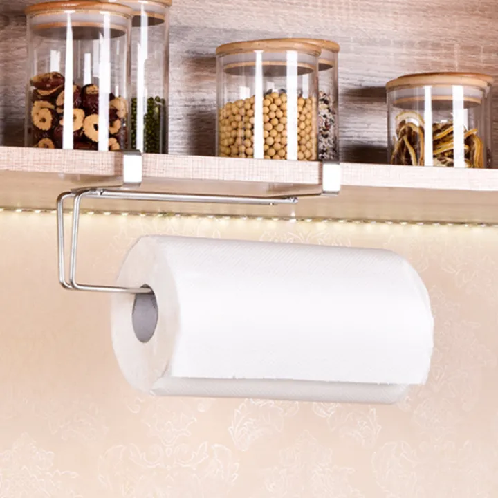 Stainless Steel Tissue Holder Multipurpose Toilet Paper, Rag, Towel Bar ...