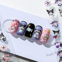 【hot sale】 ✺✑✈ B50 TS-1273 5D Nail Embossed Stickers Cartoon Kuromi Melody Thin Transparent Back Glue Nails Cute Art Decorations