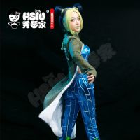 Cujoh Jolyne Cosplay Costume HSIU Anime JOJO Bizarre Adventure Cosplay Cujoh Jolyne Clothing New Style Green Clothing Set