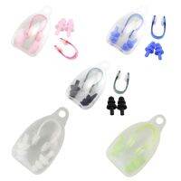 Waterproof Summer Swimming Protective Earplugs Nose Clip Kits Protection Ear Plug Silicone Swim Dive Supplies Security Protect Ear Protection