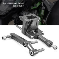 Ninja 300 EX 300 CNC ปรับพวงมาลัย Damper Stabilizer cket ชุดสำหรับ Kawasaki EX300 NINJA300 2013-2017