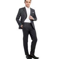 เครื่องแต่งกาย Homme บุรุษชุดสูท (เสื้อ + กางเกง) สไตล์สบายๆ Slim Fit สำหรับชาย2 Pcs เจ้าบ่าวทักซิโดแต่งงานพรหมร้อนขายG