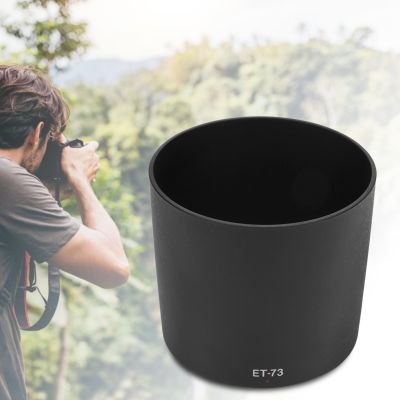 Et-73 เลนส์ฮู้ด ชนิดพลาสติก สีดำ สำหรับกล้อง Canon Ef 100มม. F/2.8L Macro Is Usm