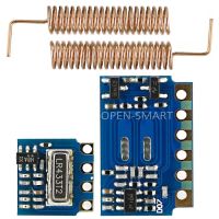 โมดูล RF เฉพาะ433MHz ชุดลิงค์ไร้สาย RF โมดูลเครื่องส่งสัญญาณ + เสาอากาศแบบสปริง433MHz 2ชิ้นสำหรับ Arduino