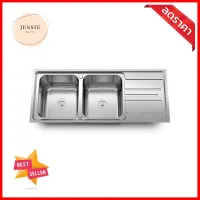 ซิงค์ฝัง 2หลุม 1ที่พัก LTP LDT12050 สเตนเลสBUILT-IN SINK LTP LDT12050 2B1D STAINLESS STEEL **จัดส่งด่วนทั่วประเทศ**