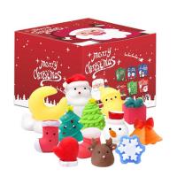 Christmas Advent Calendar for Kids Christmas Squeeze Toy Cute Mochi Animals 24Pcs Slow Rising Sensory Toys Christmas Party Favor for Girls Boys Kids Children Teens Holiday excitement