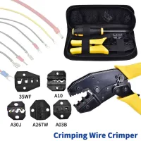 Kit Sets Wire Electrical Tool Ratchet Crimper Plier