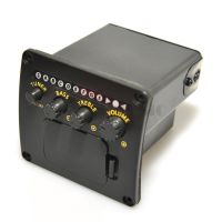 Guitar Pickups Preamp EQ Tuner Piezo Pickup Equalizer System Equalizer EQ with Tuner for Acoustic Guitar pickup