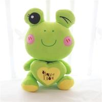 Heart-Hugging Frog Doll Love Frog Pillow Cushion Frog Leon Plush Doll Valentines Day Birthday Gift