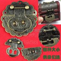 ◄✱ 80 x 80 mm archaize circular lock bag gift box alloy box