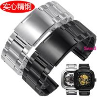 Suitable For Large Stainless Steel Watch Strap 24 26 28mm Dissay Seven Friday Gyps Black Bracelet