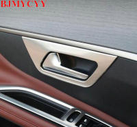 BJMYCYY Car Styling Stainless Steel Inner Door Handle Bowl Cover Trim Interior Decoration Fit For 2017 Peugeot 3008 Accessories