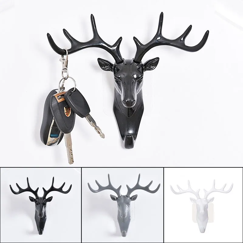 Top Modern Style Antlers Wall Hook Deer Head Animal Hooks Resin Wall Hanger  Vintage Strong Sticky Wall Hanging Hook For Clothes Hat Scarf Key Nordic  Style Antler Hook | Lazada PH