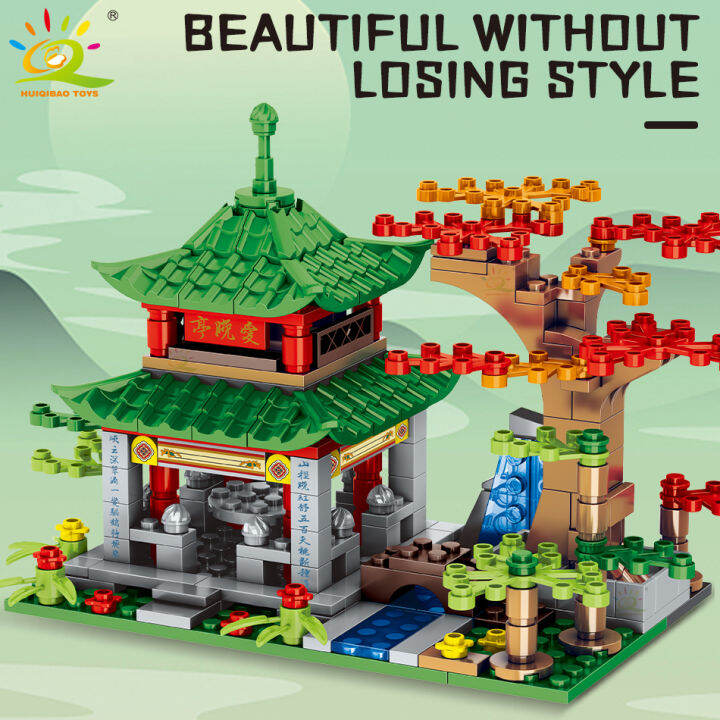 ใหม่-huiqibao-1134pcs-city-street-view-house-รุ่น-building-block-moc-สถาปัตยกรรมรูปตุ๊กตาอิฐชุดของเล่นเด็กของขวัญเด็ก