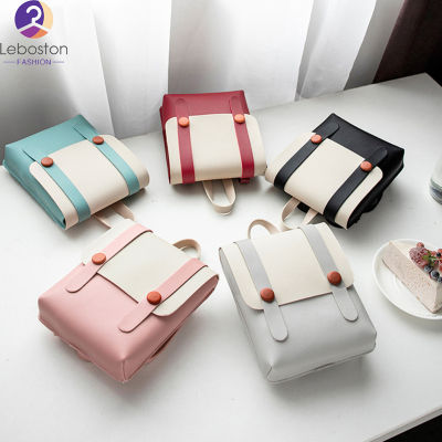 Leboston (กระเป๋า) Women Girls Small Color Matching Shoulder Bag With Handle