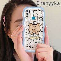 เคส Chenyyyka สำหรับ VIVO Y30 Y50 Y30i เคสโทรศัพท์แบบใสลายการ์ตูนหมีสร้างสรรค์กล่องกันกระแทกซิลิโคนอ่อนดีไซน์สวยใหม่เคสโปร่งใสป้องกันเลนส์กล้อง