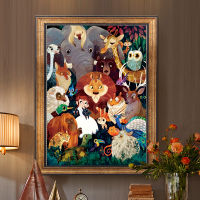 Needlework, DIY Cross stitch kitfull embroidery kit,world of animal lion bird owl printed pattern Cross-Stitch handwork painting