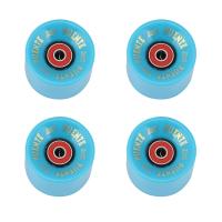 PUENTE 4Pcs/Set Cruiser Skateboard Wheels PU Wheels Long Board Cruiser Wheels with ABEC-9 Bearings