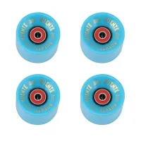 PUENTE 4Pcs/Set Cruiser Skateboard Wheels PU Wheels Long Board Cruiser Wheels with ABEC-9 Bearings