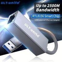 อะแดปเตอร์อีเทอร์เน็ตเร็ว2 5GB RJ45ตัวแปลง USB 3.0ไปยังการ์ดเครือข่ายอีเธอร์เน็ต Gigabit สำหรับแล็ปท็อป PC นินเท็นสวิตช์กล่อง Mi S 3