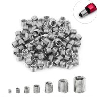 ◎☃ 20pcs Stainlessy Steel Screw Coiled Wire Helical Threaded Inserts Set Helicoil Thread Repair Insert M2 M2.5 M3 M4M5M6M8M10M12M14