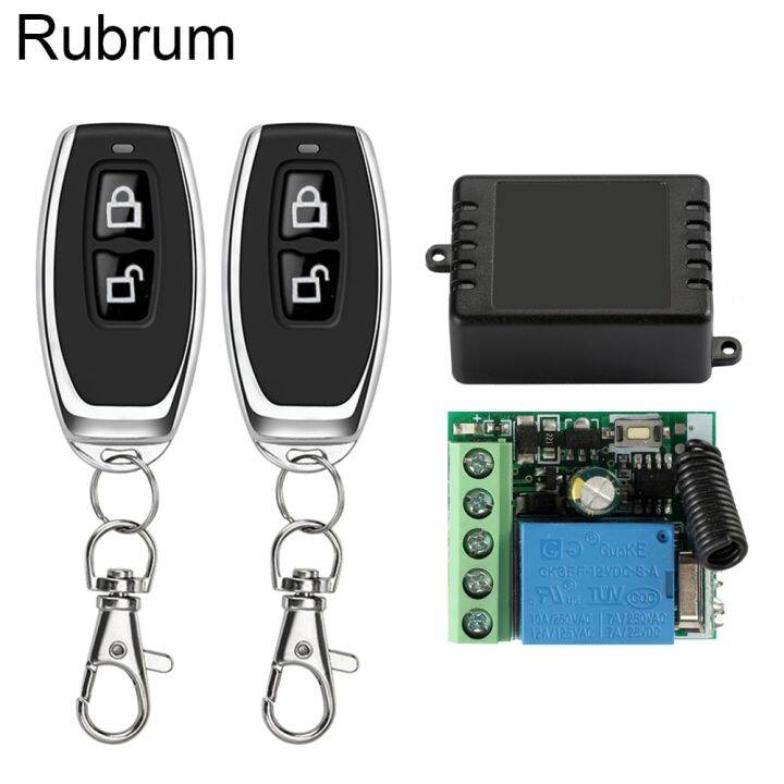 Rubrum Mhz Universal Wireless Remote Control Switch Dc V Ch Relay Receiver Module And Rf