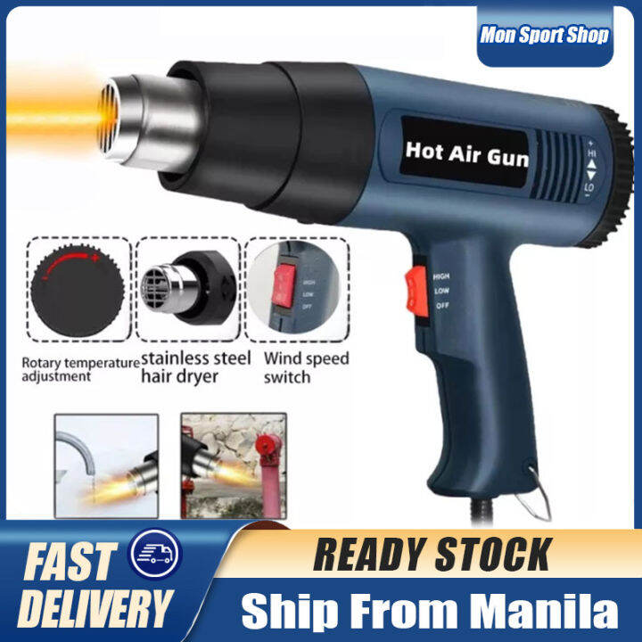 💯Original + 24 hours delivery Heat Gun 2000W 220V Adjustable Heating Industrial Temperature